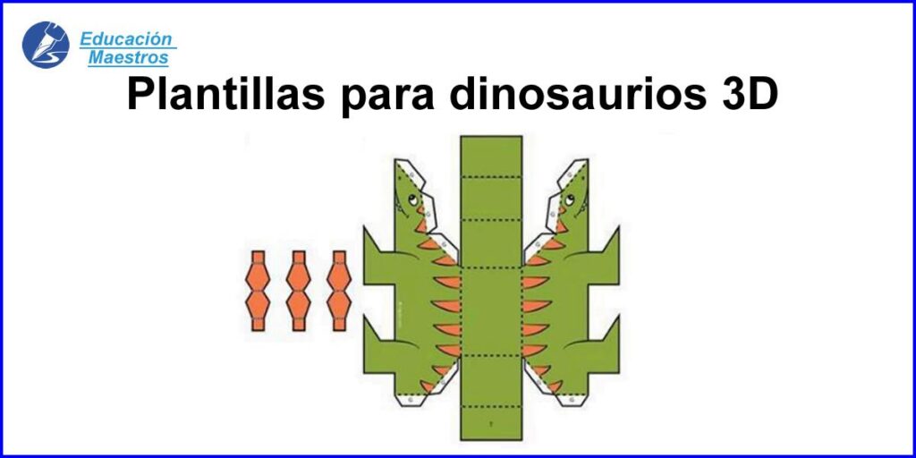 ▷ Plantillas de Dinosaurios 3D para Imprimir y Armar