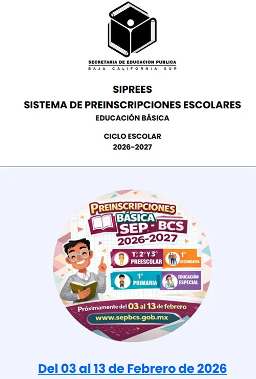 Preinscripciones | Baja California Sur 2026-2027