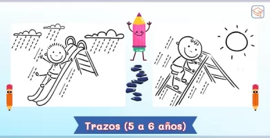 Actividades de trazos para niños de 5 y 6 seis años - PDF