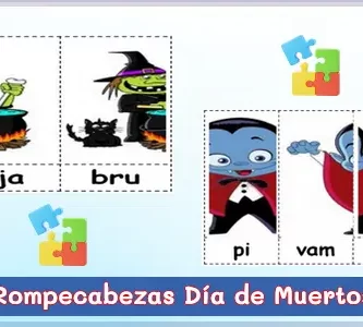 Rompecabezas del Día de Muertos para armar - PDF