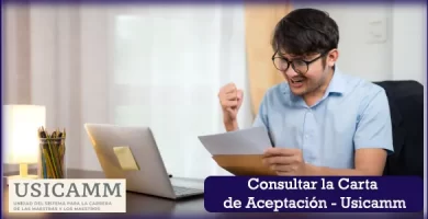 Consultar la carta de aceptación del proceso de admisión educación básica - Usicamm