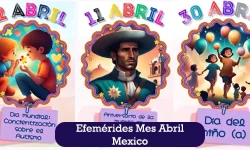 Efemérides del mes de abril para niños en México