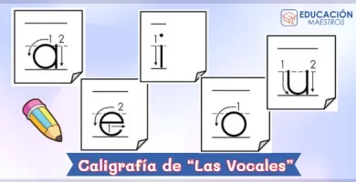 Cuaderno de caligrafía de las vocales para imprimir - PDF