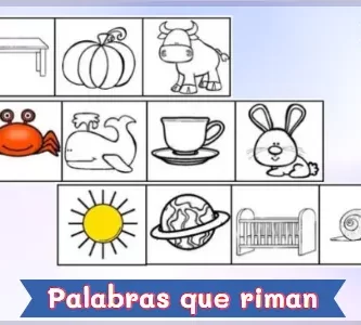 Actividades de conciencia fonológica - Palabras que riman