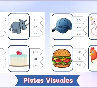 Actividades de conciencia silábica - Pistas visuales