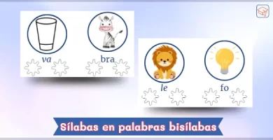 Actividades de conciencia silábica - Sílabas en palabras bisílabas