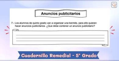 Cuadernillo remedial de quinto grado de primaria - Repaso escolar
