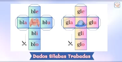 Dados de las sílabas trabadas para niños y niñas de primaria