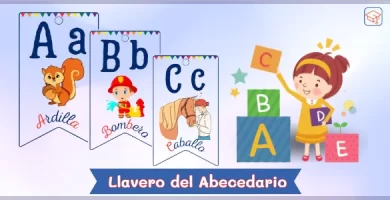 Llavero del Abecedario para recortar - PDF