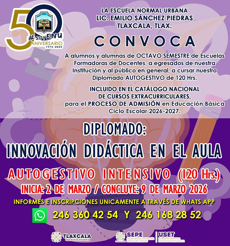 Cursos USICAMM 2026 - Diplomado: Innovación Didáctica en el Aula